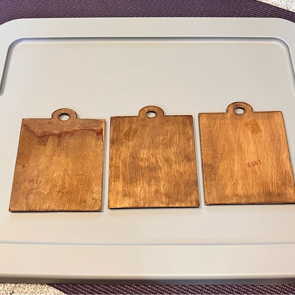 3 Charming Vintage Arthur A. Kaplan Butterflies on Wood prints - Picture 6 of 16